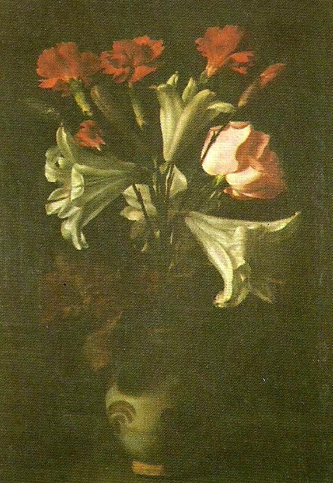 Francisco de Zurbaran flower vase France oil painting art